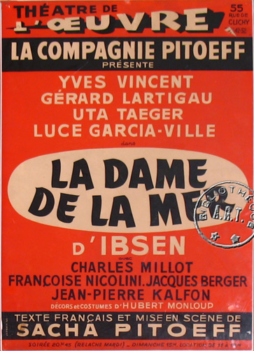 l'affiche originale: La Dame de la mer