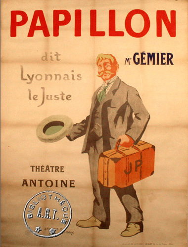 l'affiche originale: Papillon dit Lyonnais le juste