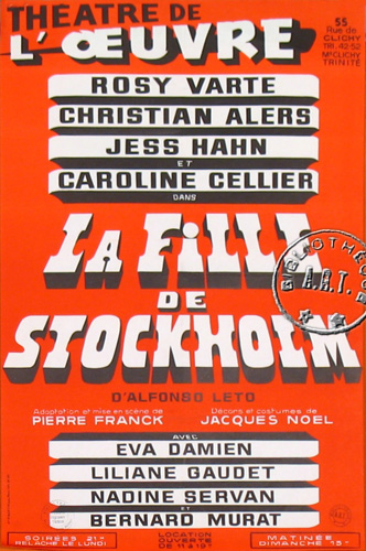l'affiche originale: La Fille de Stockholm