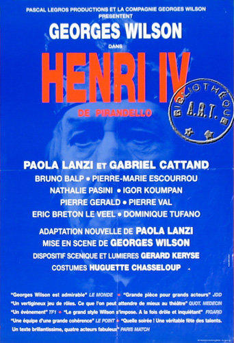 l'affiche originale: Henri IV