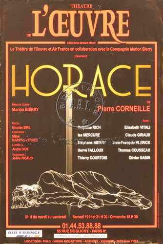 l'affiche originale: Horace