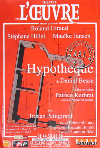 l'affiche originale: Hypothèque