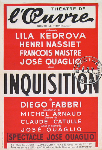 l'affiche originale: Inquisition