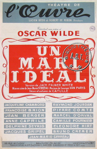 l'affiche originale: Un mari idéal