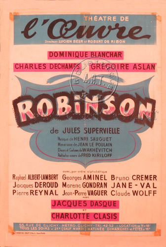 l'affiche originale: Robinson