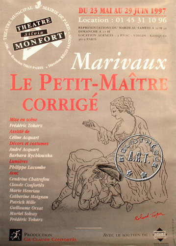l'affiche originale: Le Petit-maître corrigé