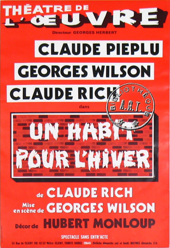 l'affiche originale: Un habit pour l'hiver