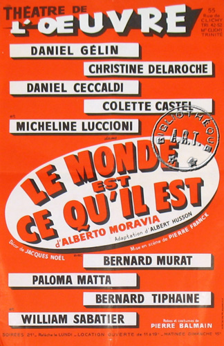 l'affiche originale: Le Monde est ce qu'il est