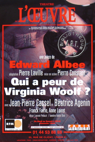 l'affiche originale: Qui a peur de Virginia Woolf ?