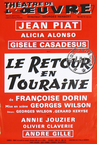 l'affiche originale: Le Retour en Touraine
