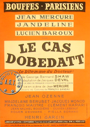 l'affiche originale: Le Cas Dobedatt *