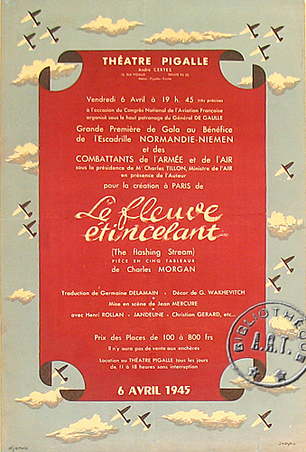 l'affiche originale: Le Fleuve étincelant