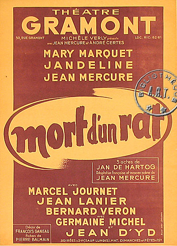 l'affiche originale: Mort d'un rat