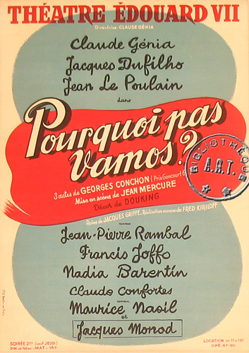 l'affiche originale: Pourquoi pas Vamos ?