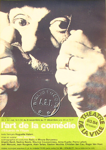 l'affiche originale: Art de la comédie