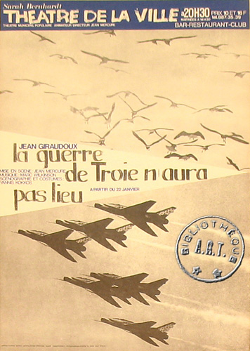 l'affiche originale: La Guerre de Troie n'aura pas lieu