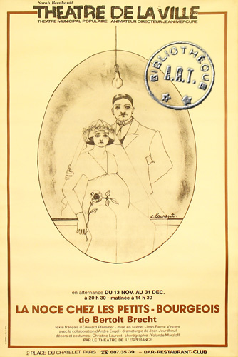 l'affiche originale: La Noce chez les petits-bourgeois