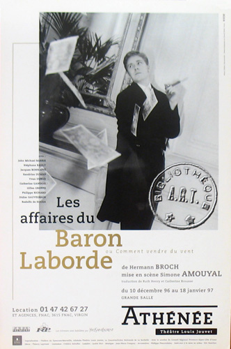l'affiche originale: Les Affaires du Baron Laborde