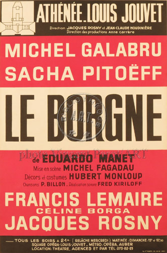 l'affiche originale: Le Borgne