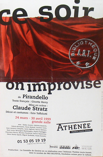 l'affiche originale: Ce soir on improvise