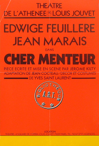 l'affiche originale: Cher Menteur