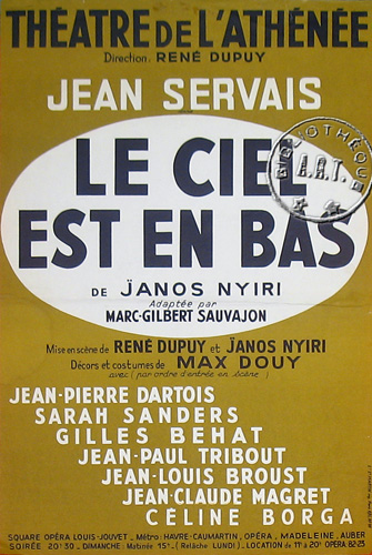 l'affiche originale: Le Ciel est en bas