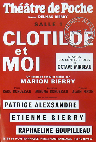 l'affiche originale: Clotilde et moi