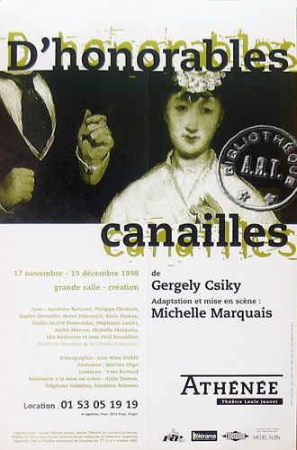 l'affiche originale: D'honorables canailles