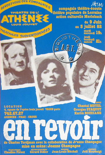 l'affiche originale: En revoir