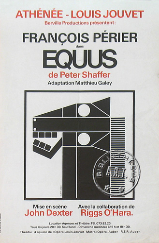 l'affiche originale: Equus