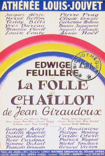 l'affiche originale: La Folle de Chaillot