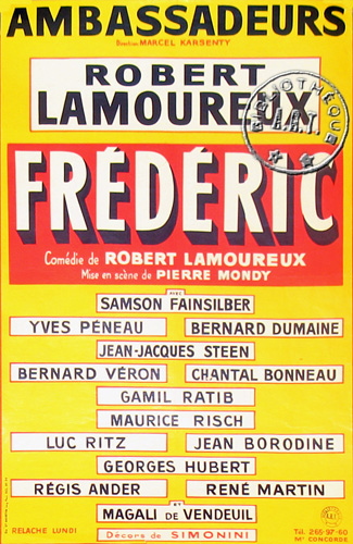 l'affiche originale: Frédéric