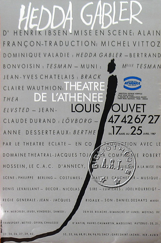 l'affiche originale: Hedda Gabler