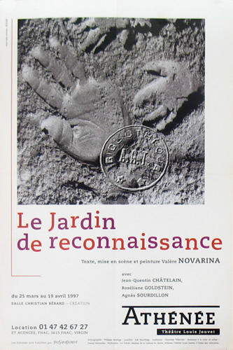l'affiche originale: Le Jardin de reconnaissance