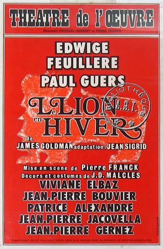 l'affiche originale: Le Lion en hiver