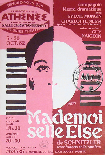l'affiche originale: Mademoiselle Else