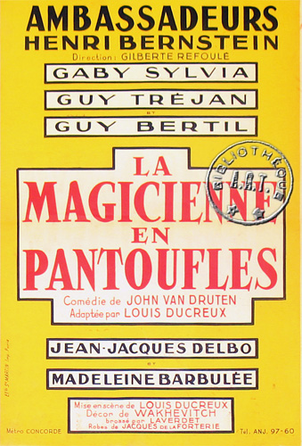l'affiche originale: La Magicienne en pantoufles