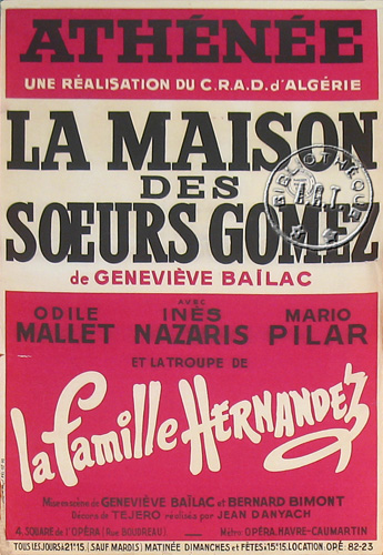 l'affiche originale: La Maison des sœurs Gomez