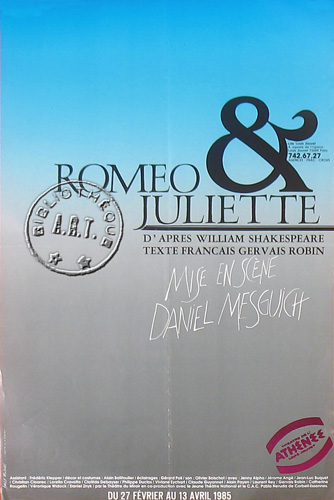 l'affiche originale: Roméo et Juliette