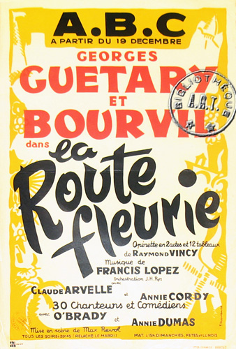 l'affiche originale: La Route fleurie