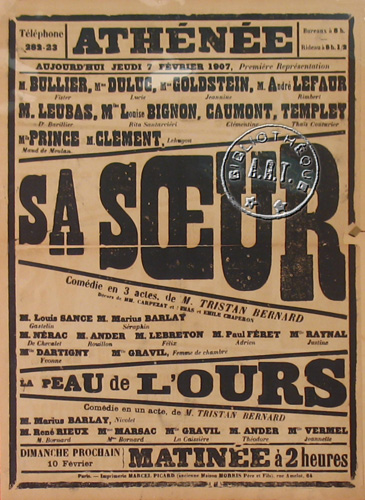 l'affiche originale: Sa Sœur