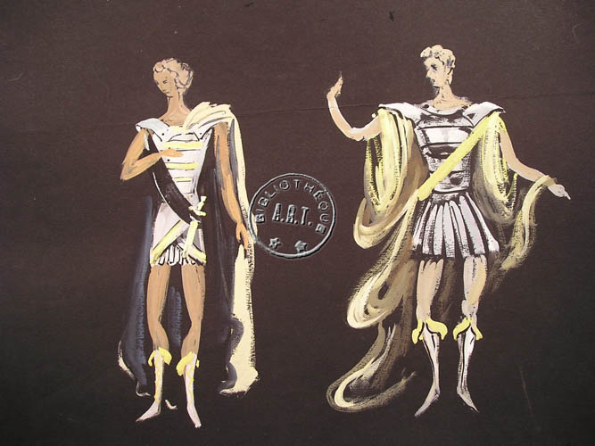 Les maquettes de décors et de costumes de théâtre
