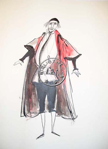 Les maquettes de décors et de costumes de théâtre