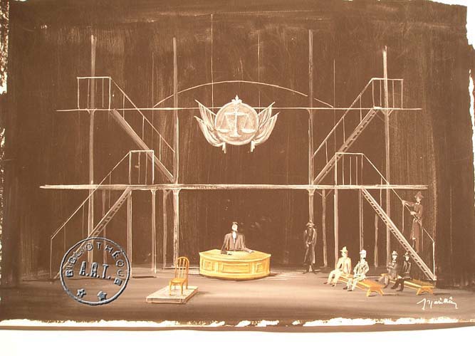 Les maquettes de décors et de costumes de théâtre