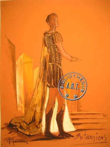 les décors et costumes de Britannicus de Jean RACINE - 1964