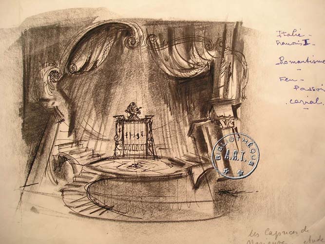 Les maquettes de décors et de costumes de théâtre