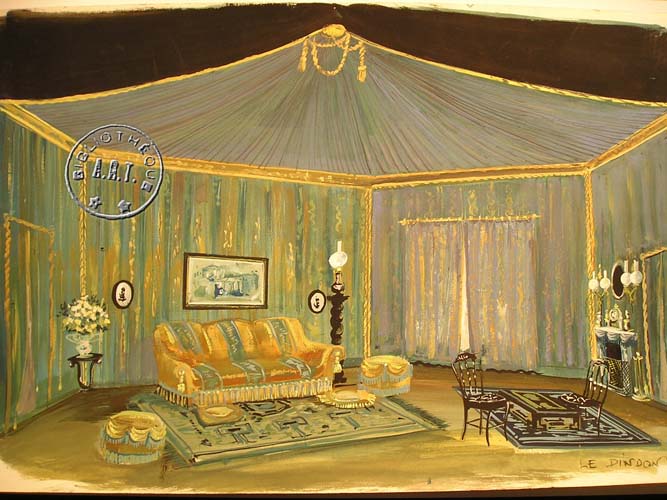 les décors et costumes de Dindon (le) de Georges FEYDEAU - 1984