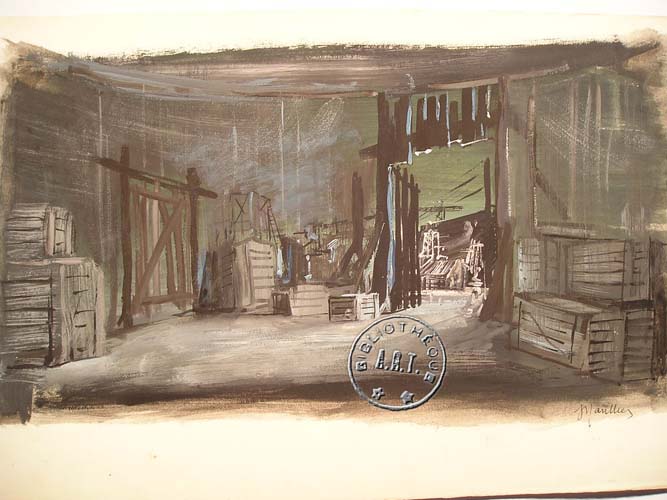 Les maquettes de décors et de costumes de théâtre