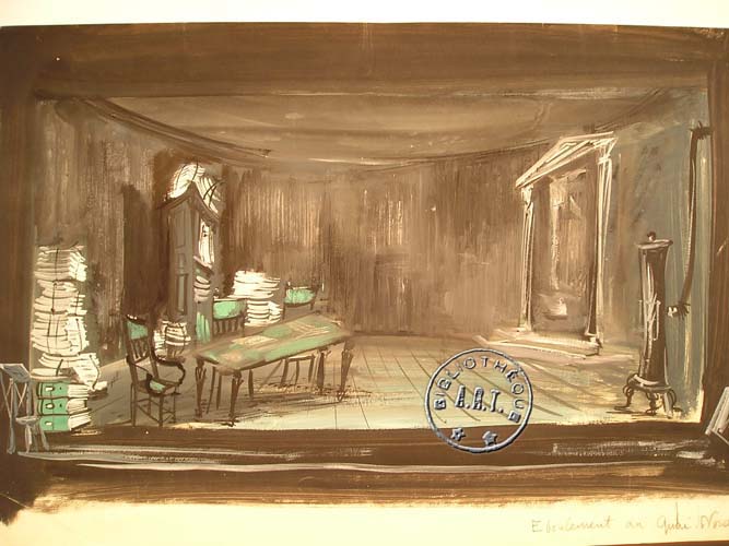Les maquettes de décors et de costumes de théâtre