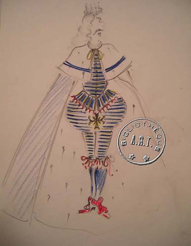 Les maquettes de décors et de costumes de théâtre